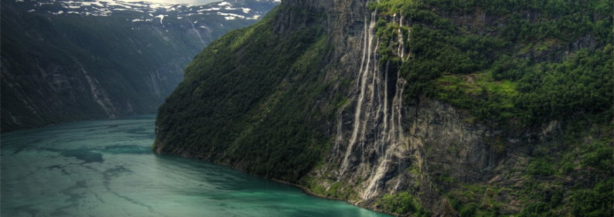 Seven sisters waterfall, Stranda in Møre og Romsdal county
